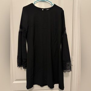 Black Long Sleeve Lace Dress